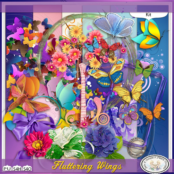 Julie C Designs Fluttering Wings