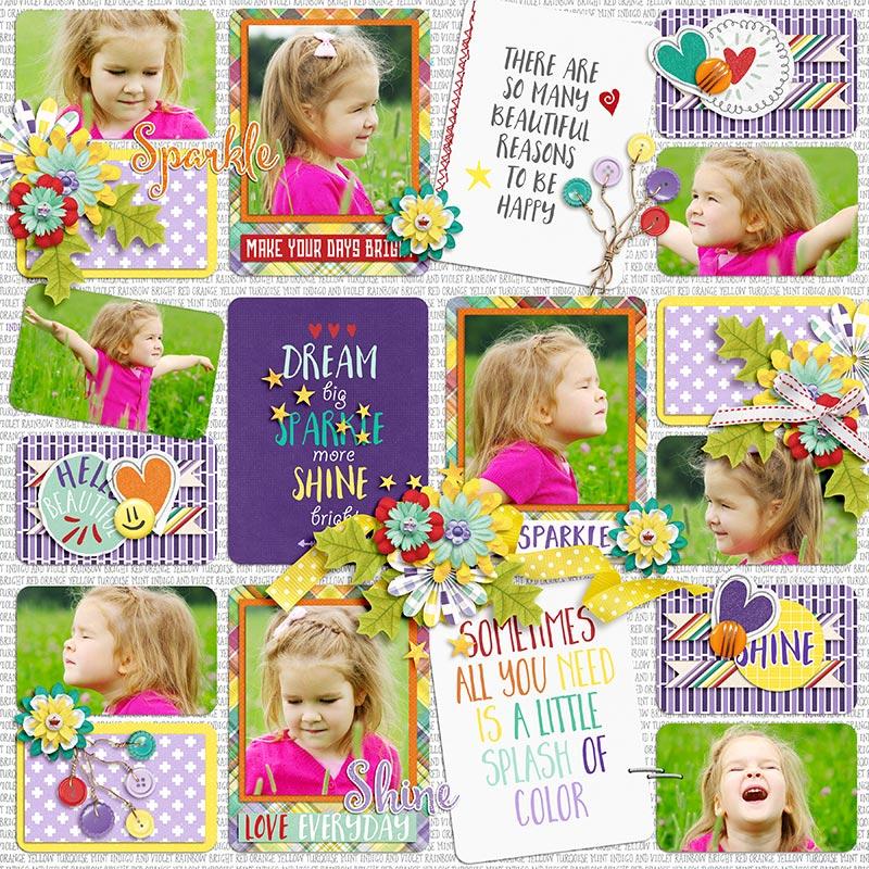 Layout by Mama Bear using Sparkle and Shine by WendyP Design