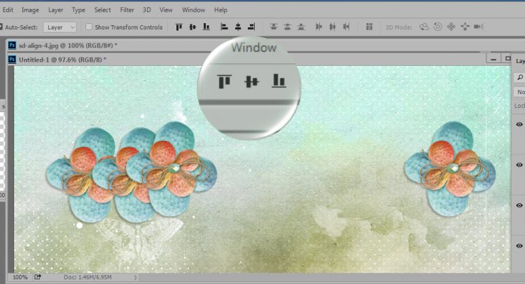 Align and Distribute Tutorial SnickerdoodleDesigns