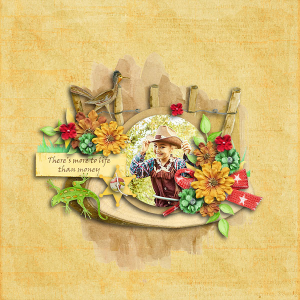 Little Spot on the Prairie layout by Vicki