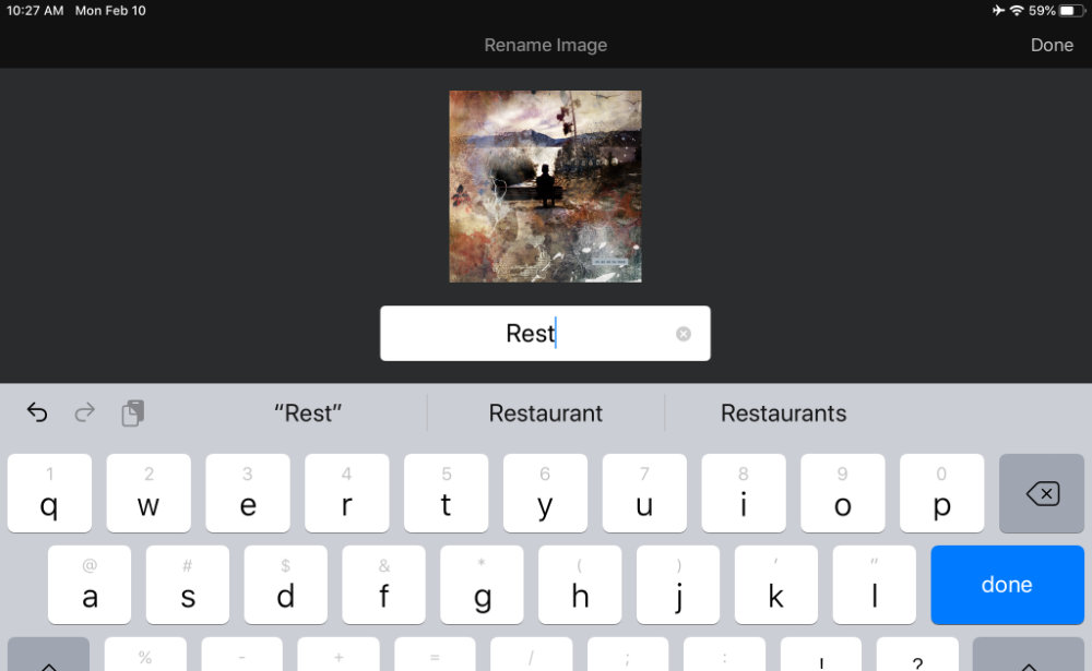 Rename file... hmmm, Rest, or Restaurant?